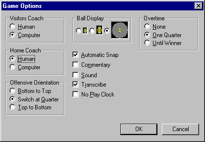 Game Options Dialog